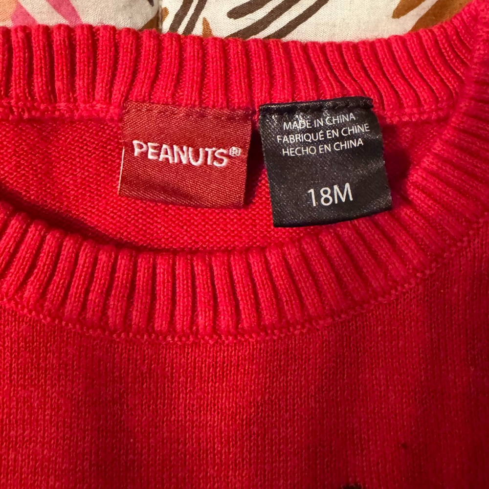 Peanuts Christmas Sweater ( original) 18m - Picture 2 of 11